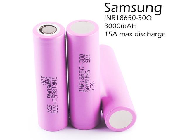   Samsung 18650 INR 18650 30Q SD1 3.7V 3000mAh 15
