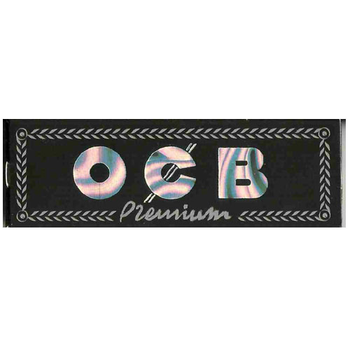 644 - Χαρτάκι Στριφτού Τσιγάρου OCB Premium Μαύρο λεπτό 50 φύλλα