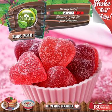 9642 - NATURA SHAKE AND TASTE CANDY BERRIES MIX 60/100ml ( )