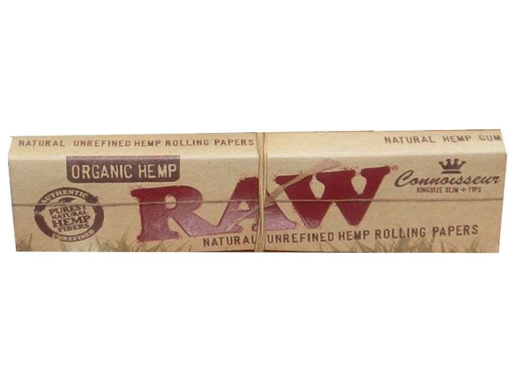  RAW KING SIZE Organic Hemp SLIM  TIPS    32 