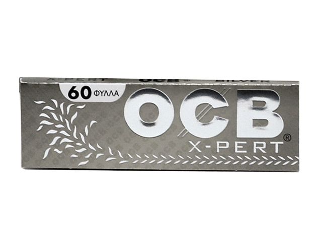 640 - Χαρτάκια OCB SILVER X-PERT πολύ λεπτό 60 φύλλα