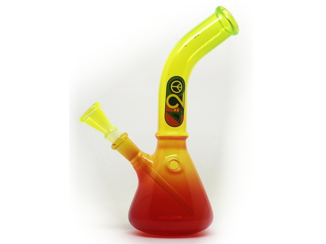   LG20 GREEN LINE GLASS BONG 22cm 