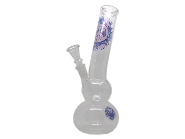   LG 09 PEACE GLASS BONG 26cm 