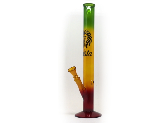 9914 -   01187N RASTA GLASS BONG 35cm 