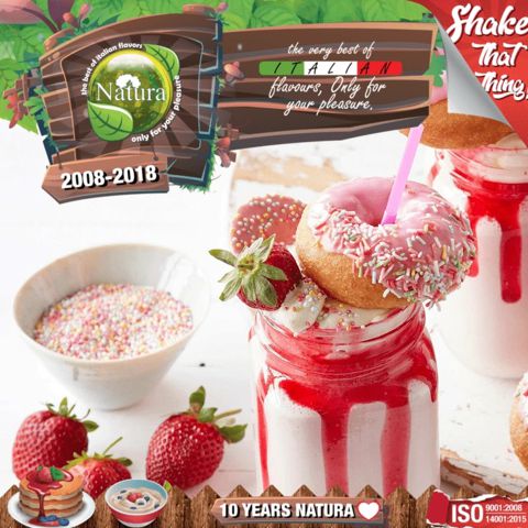 NATURA SHAKE AND TASTE STRAWBERRY MILF SHAKE 60/100ml ( )