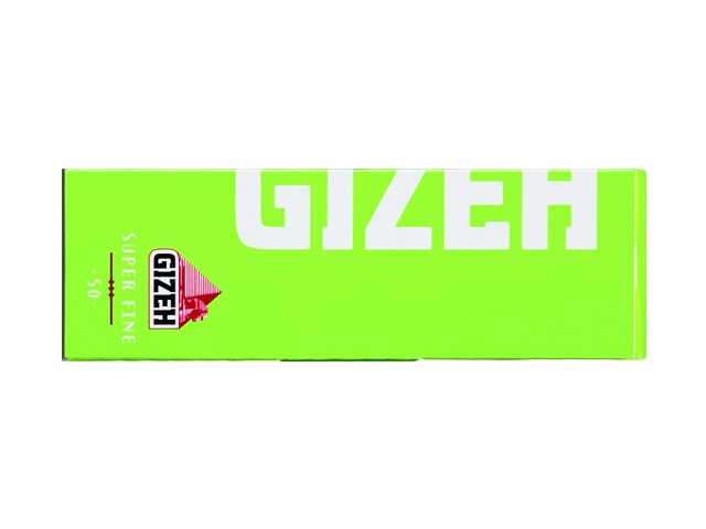 672 - Χαρτάκια GIZEH λαχανί Super Fine ριζόχαρτο 50 φύλλα GIP065