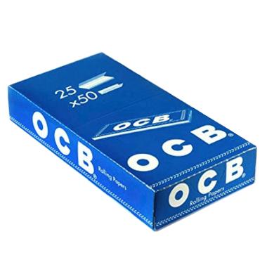 639 - Χαρτάκια OCB μπλε κουτί 25 τεμαχίων 50 φύλλων