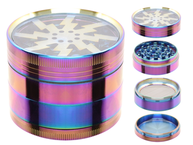 Τρίφτης καπνού Metal Grinder Window 62mm 4 parts 0212462 (μεγάλος) Τρίφτης καπνού Metal Grinder Window 62mm 4 parts 0212462 (μεγάλος)