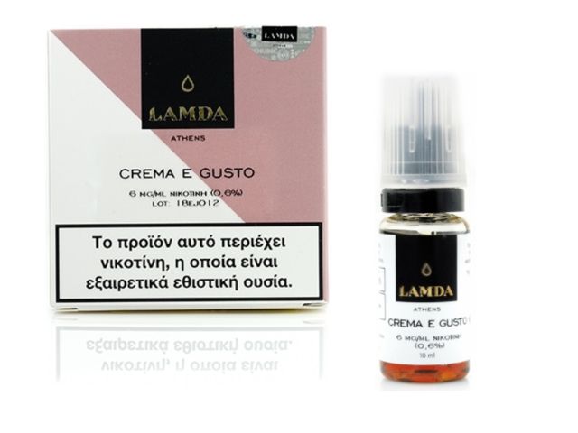 10454 - Υγρό αναπλήρωσης LAMDA CREMA E GUSTO 3*10ml (κρέμα φράουλα)