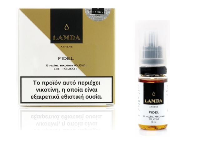 10455 - Υγρό αναπλήρωσης LAMDA FIDEL 3*10ml (καπνικό με βανίλια και καραμέλα)