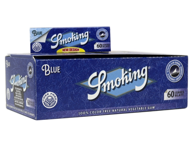 Χαρτάκια Smoking BLUE Tree Free, κουτί 50 τεμαχίων 60 φύλλα