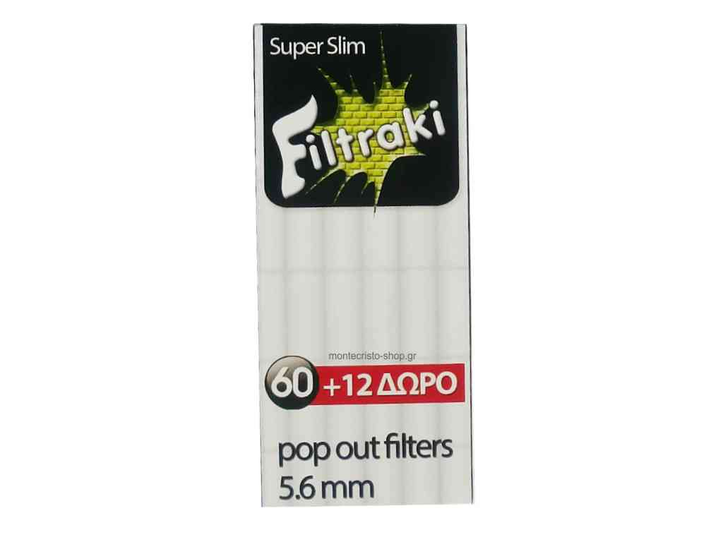 filtraki super slim 5,6mm mini  60 + 12  