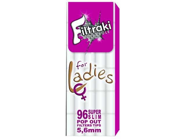 filtraki super slim 5,6mm FOR LADIES  96  pop out