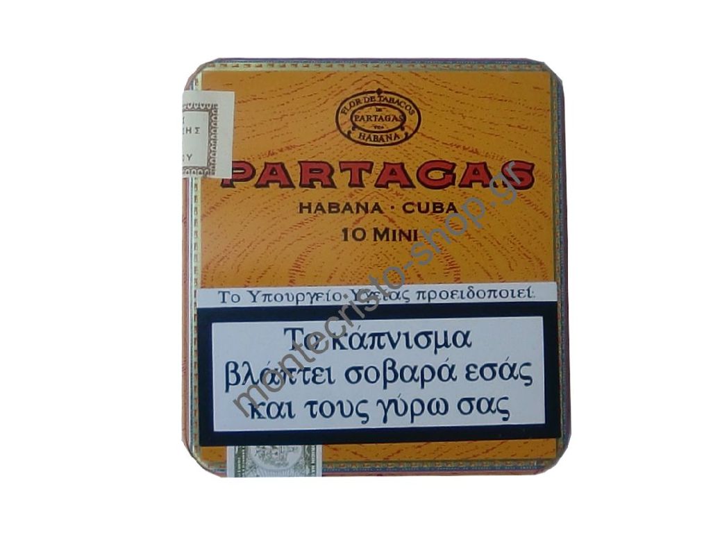 1182 - Partagas mini 10's cigarillos