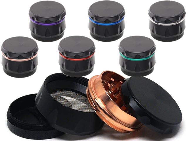   Atomic Metal Grinder 43mm Black + Color (4 parts) 0212519