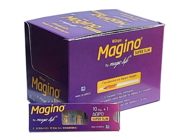 10716 - ΠΙΠΑΚΙΑ MAGIC LIFE MAGINO 10+1 SUPER SLIM 5.7mm ΠΙΠΑ ΤΣΙΓΑΡΟΥ (κουτί των 30)
