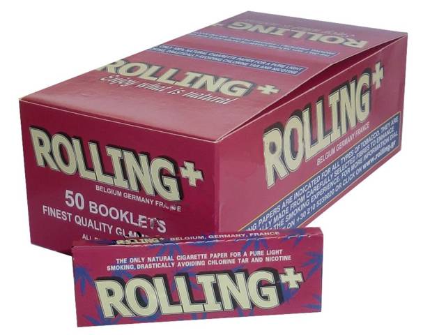 1596 - Κουτί με 50 Rolling Hemp χαρτάκια Στριφτού Τσιγάρου Κόκκινο 47500
