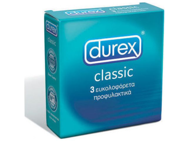 DUREX CLASSIC (3 ΠΡΟΦΥΛΑΚΤΙΚΑ) ΜΕ ΛΙΠΑΝΤΙΚΟ