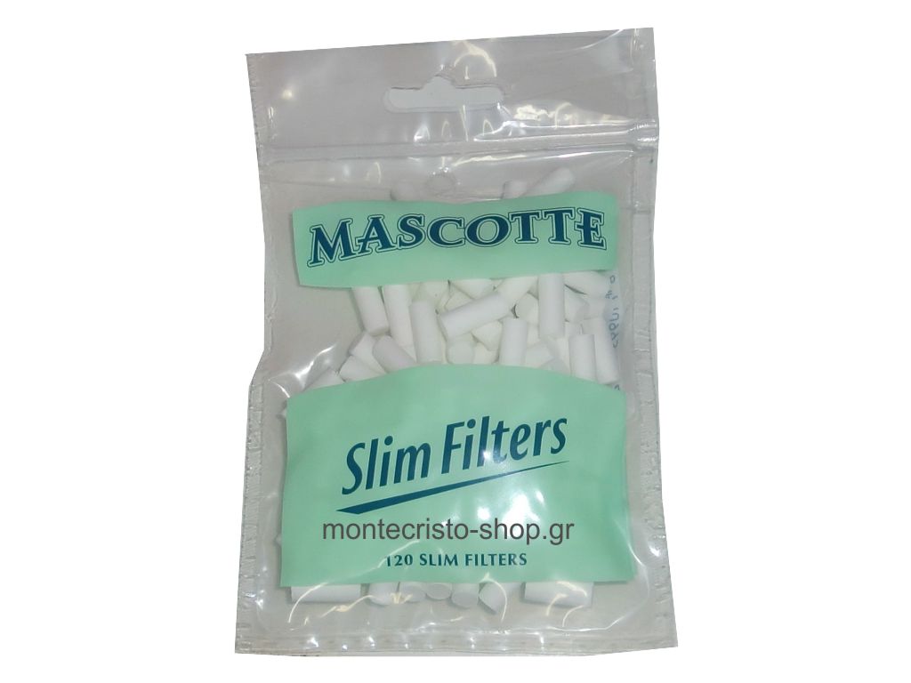 1728 - Φιλτράκια MASCOTTE slim filters 6 mm με 120 φίλτρα