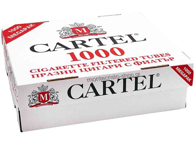 1879 -   CARTEL 1000 Filtered Cigarette Tubes King Size  1000 