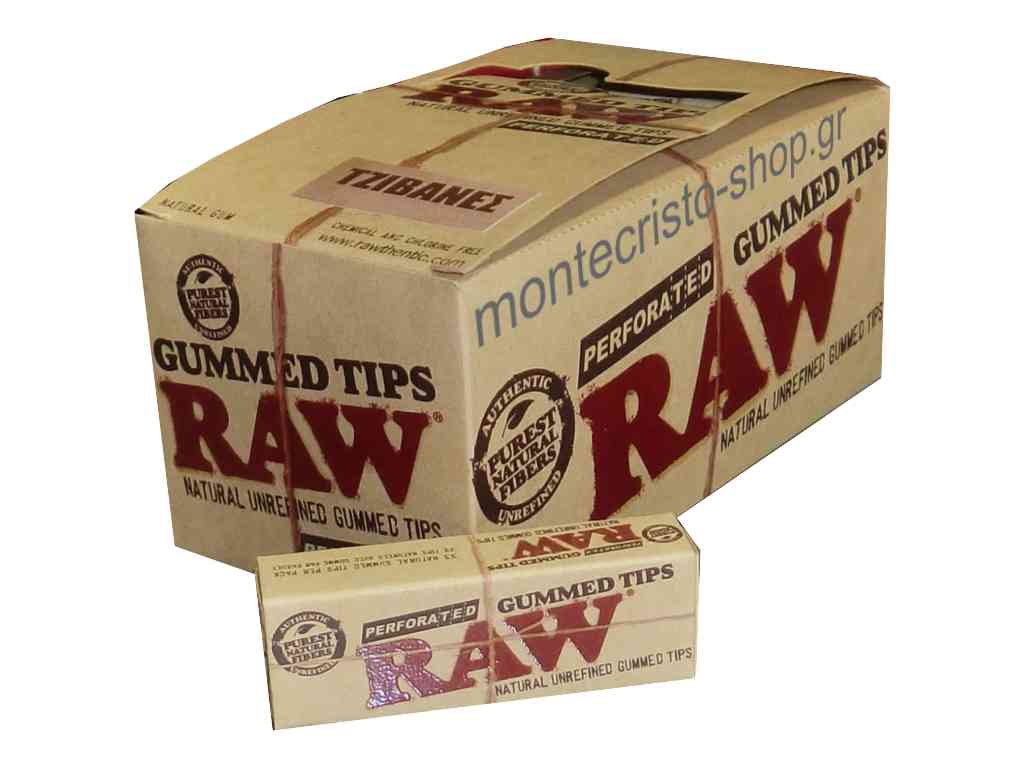   24  RAW PERFORATED GUM TIPS    