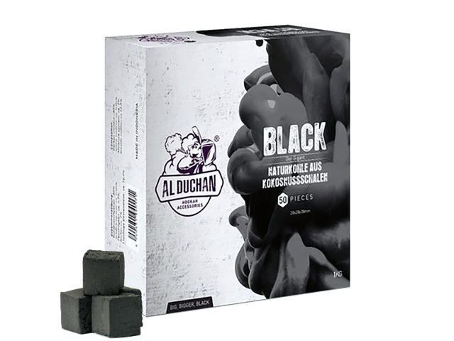 11283 - Καρβουνάκια για ναργιλέ AL DUCHAN BLACK 1kg (Κουτί με 50 καρβουνάκια)