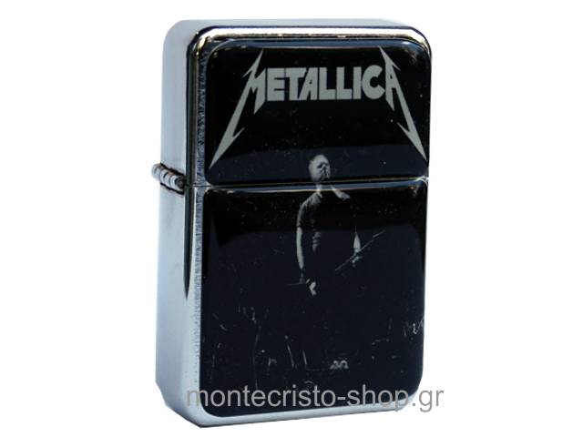 2069 - Αναπτήρας TRISTAR πέτρας με φιτίλι Metallica