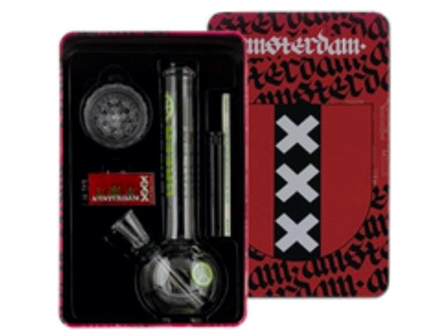  Bong AMSTERDAM GREENLINE BONG 19cm LG11AM- SET