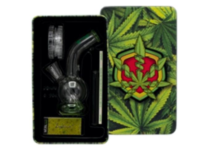  Bong AMSTERDAM GREENLINE BONG 12cm 02904L- SET