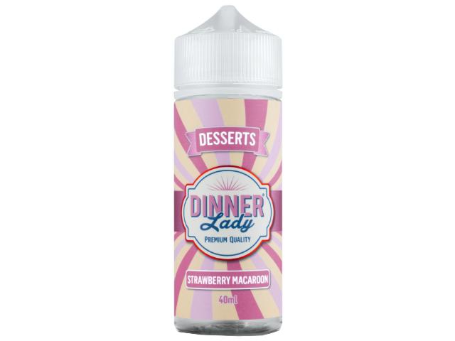 DINNER LADY FLAVOUR SHOT MIX AND SHAKE STRAWBERRY MACAROON 40/120ml ( )   VG