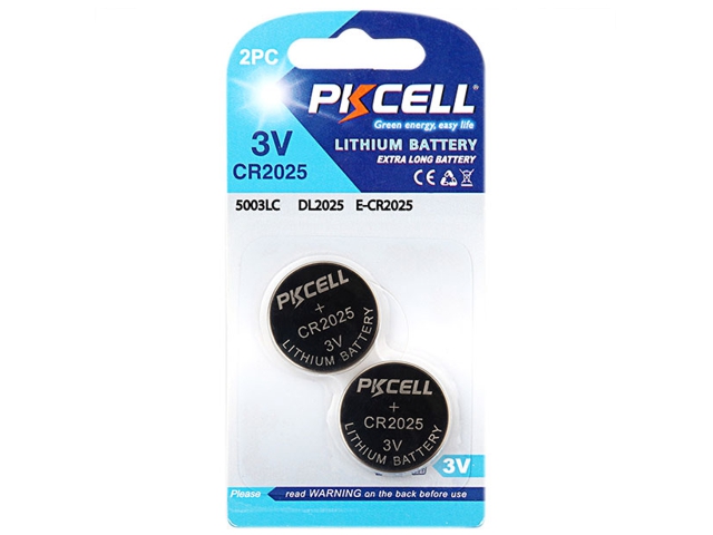 PKCELL CR2025 LITHIUM  3V (2 )