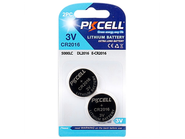 PKCELL CR2016 LITHIUM 3V (2 )