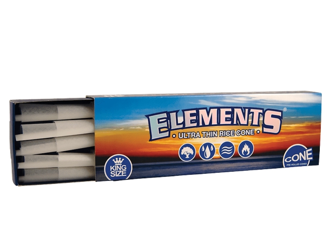 ELEMENTS ULTRA THIN RICE CONE KING SIZE 40 