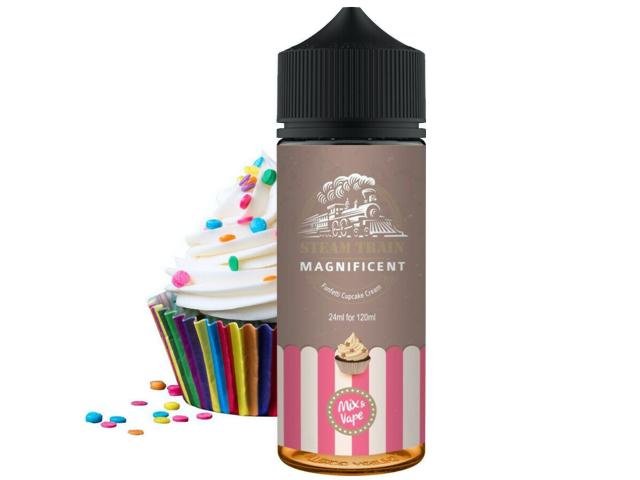 STEAMTRAIN Flavour Shot MAGNIFICENT 24ml / 120ml (cupcakes με κρέμα και σοκολατένια κουφετάκια)