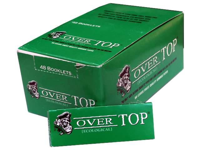 2568 - Χαρτάκια στριφτού Over Top πράσινα (Κουτί με 48 τσιγαρόχαρτα)