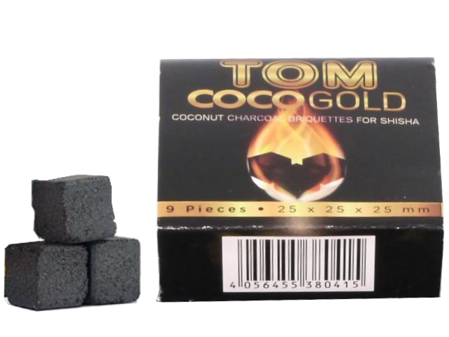 Καρβουνάκια για ναργιλέ TOM COCO GOLD MINI (Κουτί με 9 καρβουνάκια) 99010814