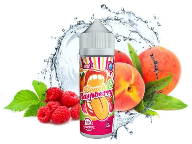 BIG MOUTH Shake And Vape PEACH & RASPBERRY 15/120ml (  )