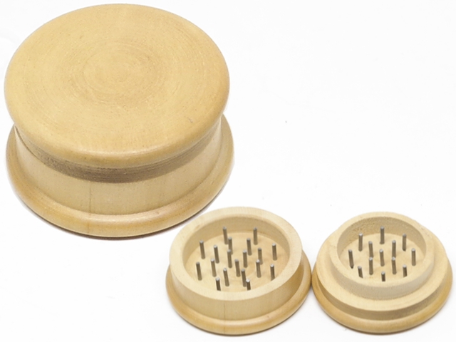   WOODEN GRINDER LEAF by CNC 50mm 04809A ()