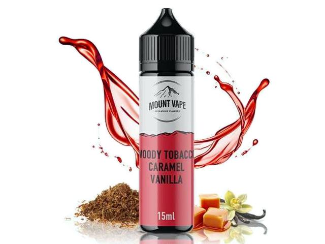 12252 - MOUNT VAPE Flavor Shots WOODY TOBACCO CARAMEL VANILIA 15/60ML (    )