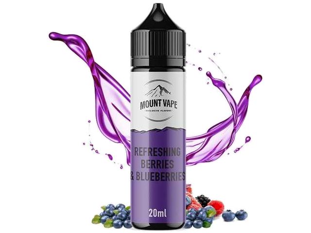 12256 - MOUNT VAPE Flavor Shots REFRESHING BERRIES AND BLUEBERRIES 20/60ML (βατόμουρα)