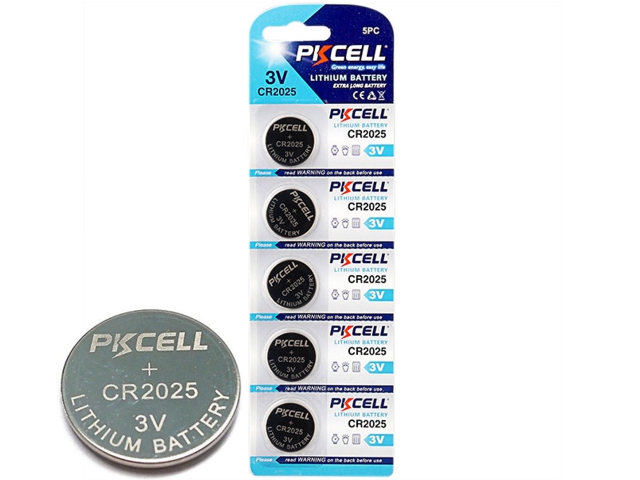 PKCELL CR2025 LITHIUM 3V (5 )