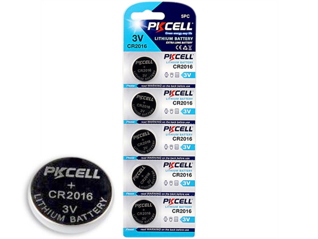 PKCELL CR2016 LITHIUM 3V (5 )