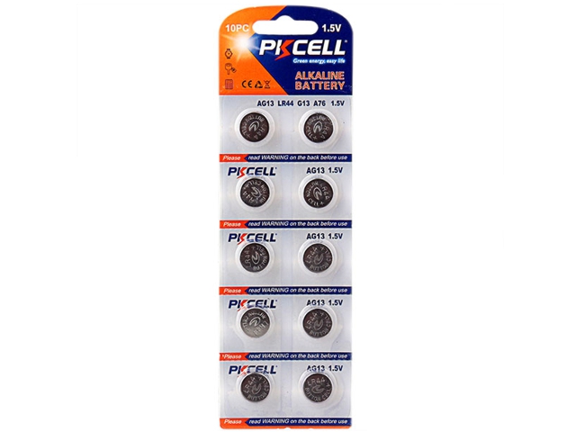 12290 - PKCELL AG13 - LR44 ALKALINE (10 )   