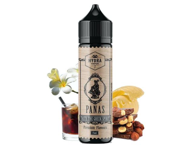 12323 - HYDRA Flavor Shots PANAS 15/60ML (ρούμι με βανίλια, φουντούκι, κρέμα βουτύρου και σοκολάτα)