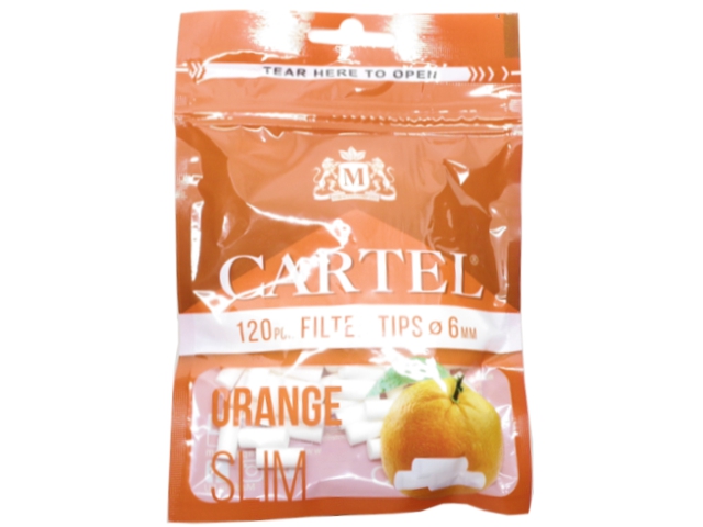 Φιλτράκια Cartel ORANGE SLIM 6.0mm (πορτοκάλι)