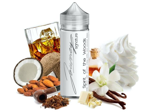 12348 - AEON JOURNEY SIGNATURE Flavor Shots SPIRIT OF THE WOODS 24/120ML (καπνικό, αμύγδαλα, λευκή σοκολάτα, μπισκότο,ρούμι και καρύδα)