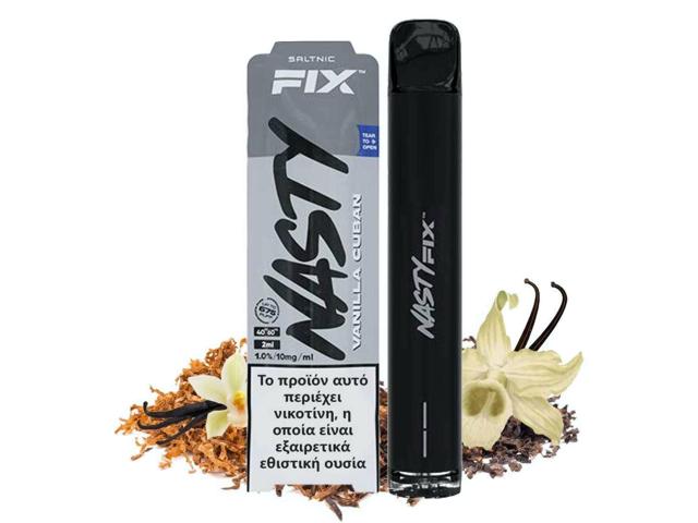 Ηλεκτρονικό τσιγάρο μιας χρήσης NASTY AIR FIX 2ml VANILLA TOBACCO 20mg (καπνικό βανίλια)