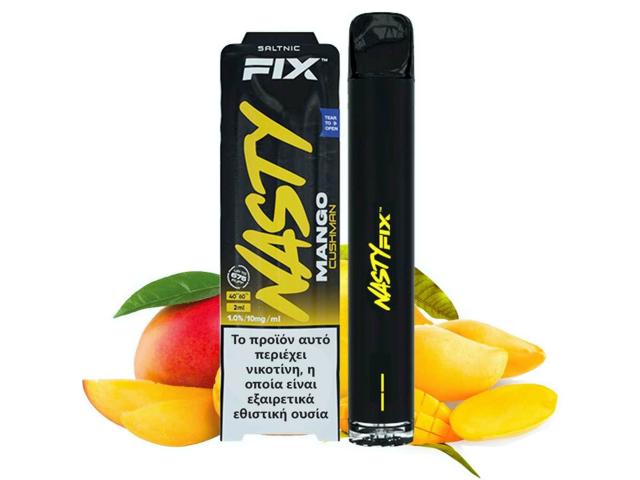 12362 - Ηλεκτρονικό τσιγάρο μιας χρήσης NASTY AIR FIX 2ml MANGO CUSHMAN 20mg (μάνγκο)