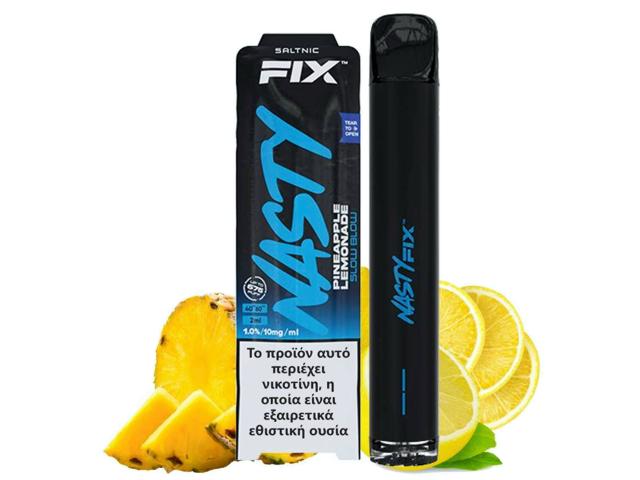 Ηλεκτρονικό τσιγάρο μιας χρήσης NASTY AIR FIX 2ml SLOW BLOW Pineapple Lemonade 20mg (ανανάς και λεμόνι)