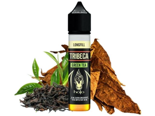 12431 - HALO BLACK TRIBECA GREEN TEA MIX AND VAPE 20/60ML (καπνικό με καραμέλα, βανίλια και πράσινο τσάι)